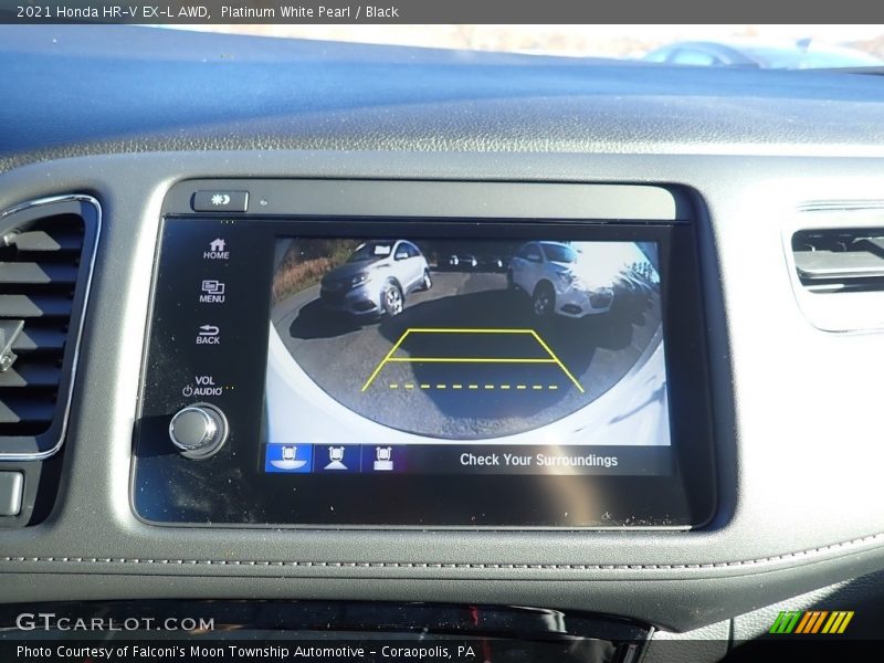 Platinum White Pearl / Black 2021 Honda HR-V EX-L AWD