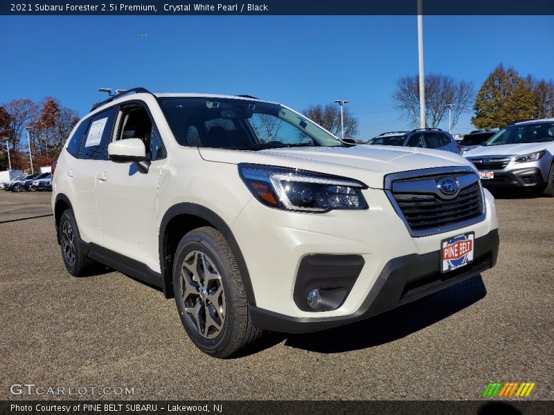 Crystal White Pearl / Black 2021 Subaru Forester 2.5i Premium