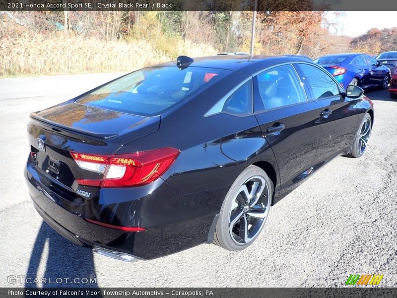 Crystal Black Pearl / Black 2021 Honda Accord Sport SE