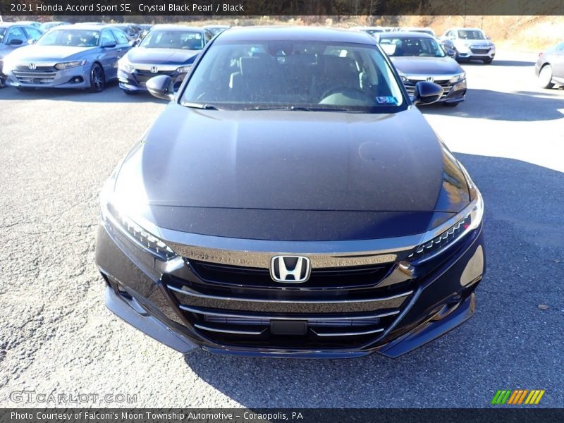 Crystal Black Pearl / Black 2021 Honda Accord Sport SE