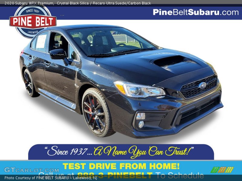 Crystal Black Silica / Recaro Ultra Suede/Carbon Black 2020 Subaru WRX Premium