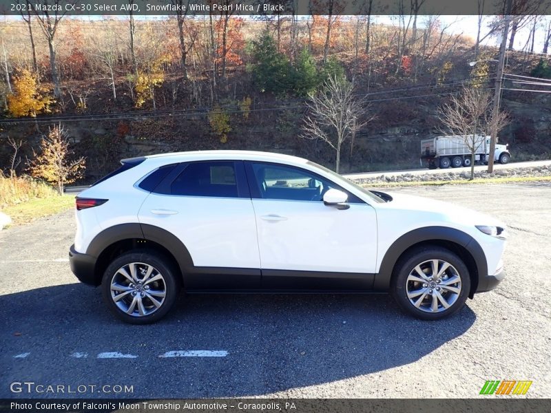 Snowflake White Pearl Mica / Black 2021 Mazda CX-30 Select AWD