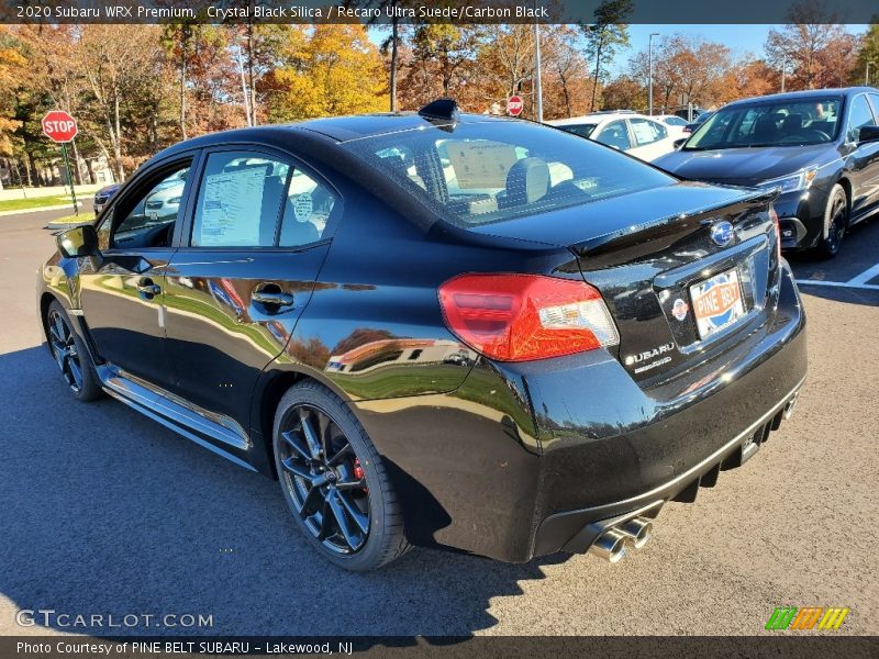 Crystal Black Silica / Recaro Ultra Suede/Carbon Black 2020 Subaru WRX Premium