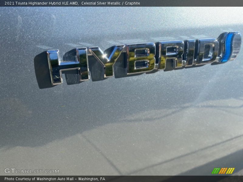 Celestial Silver Metallic / Graphite 2021 Toyota Highlander Hybrid XLE AWD