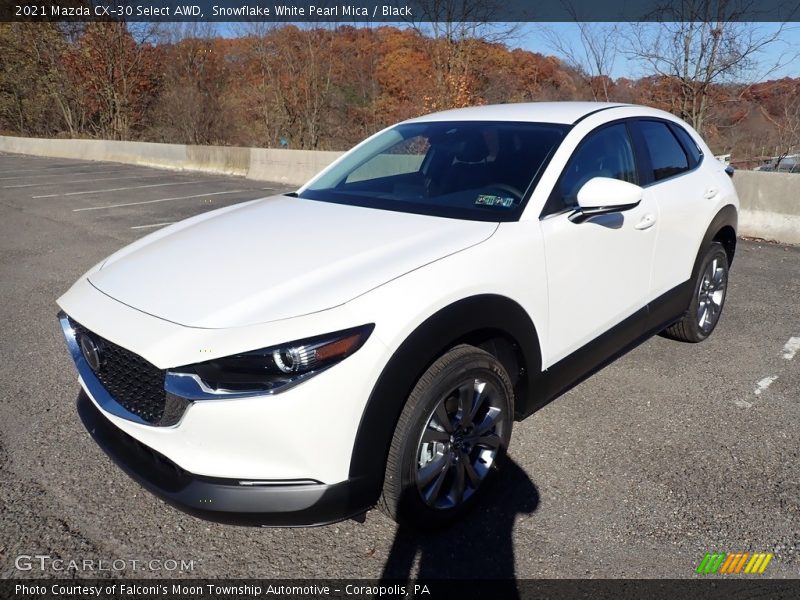 Snowflake White Pearl Mica / Black 2021 Mazda CX-30 Select AWD