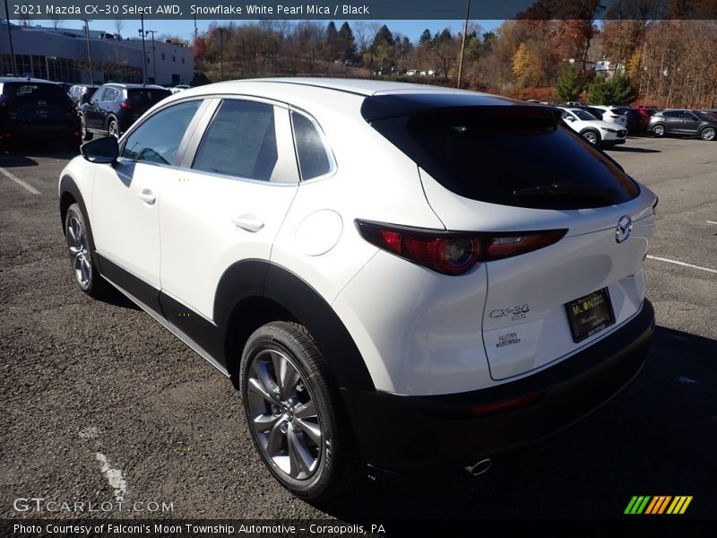 Snowflake White Pearl Mica / Black 2021 Mazda CX-30 Select AWD