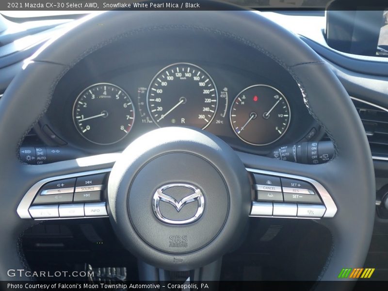 Snowflake White Pearl Mica / Black 2021 Mazda CX-30 Select AWD