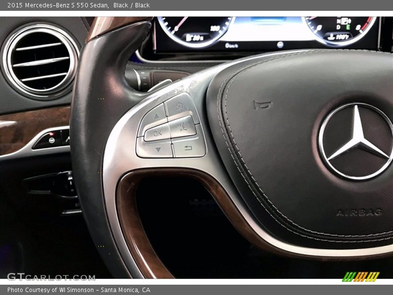 Black / Black 2015 Mercedes-Benz S 550 Sedan