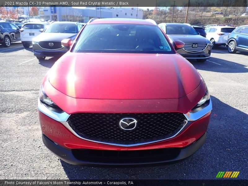 Soul Red Crystal Metallic / Black 2021 Mazda CX-30 Premium AWD
