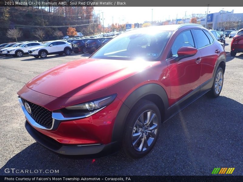 Soul Red Crystal Metallic / Black 2021 Mazda CX-30 Premium AWD