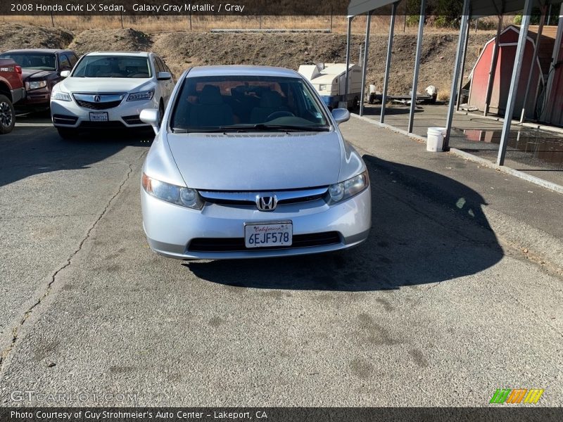 Galaxy Gray Metallic / Gray 2008 Honda Civic LX Sedan