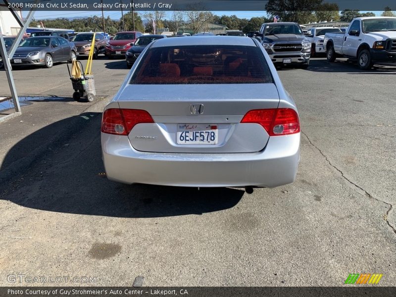 Galaxy Gray Metallic / Gray 2008 Honda Civic LX Sedan