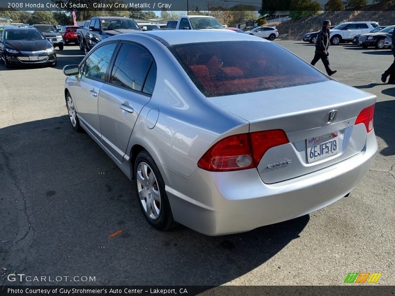 Galaxy Gray Metallic / Gray 2008 Honda Civic LX Sedan