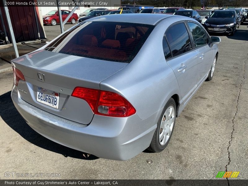 Galaxy Gray Metallic / Gray 2008 Honda Civic LX Sedan