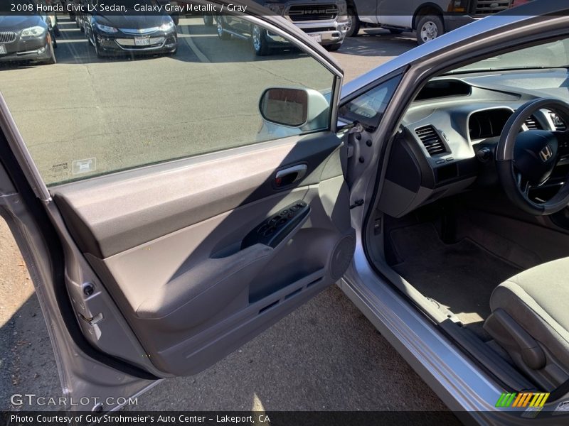 Galaxy Gray Metallic / Gray 2008 Honda Civic LX Sedan