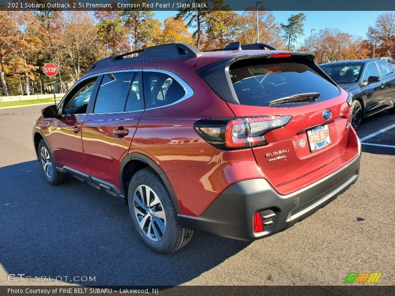 Crimson Red Pearl / Slate Black 2021 Subaru Outback 2.5i Premium