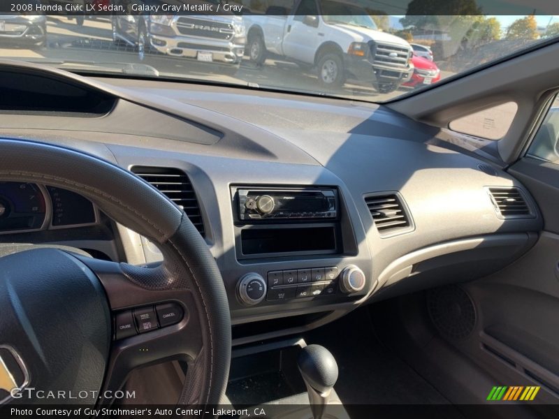 Galaxy Gray Metallic / Gray 2008 Honda Civic LX Sedan