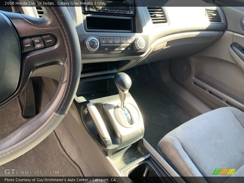 Galaxy Gray Metallic / Gray 2008 Honda Civic LX Sedan