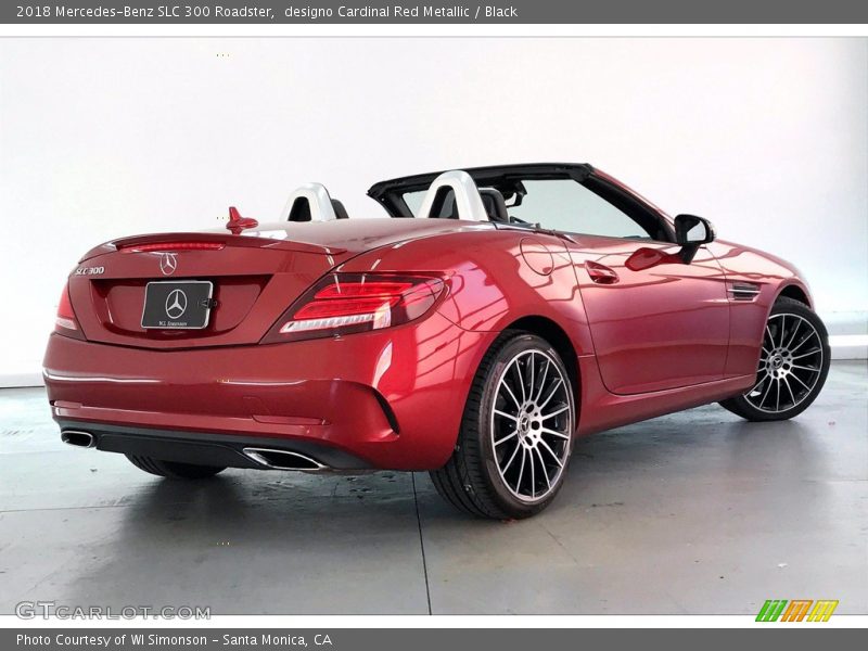 designo Cardinal Red Metallic / Black 2018 Mercedes-Benz SLC 300 Roadster