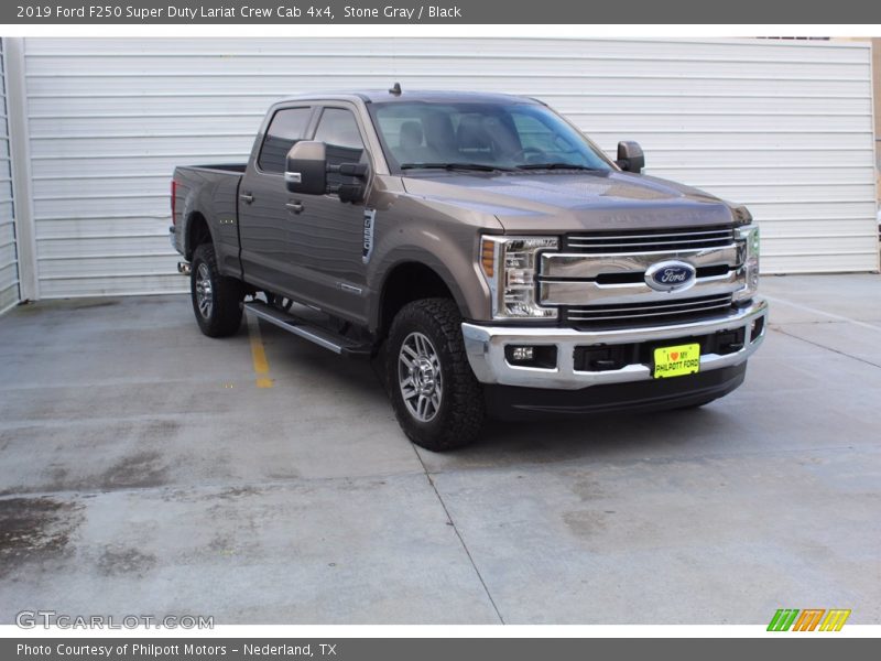 Stone Gray / Black 2019 Ford F250 Super Duty Lariat Crew Cab 4x4