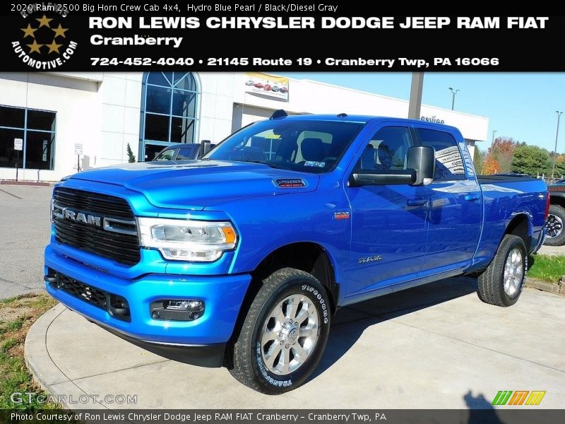 Hydro Blue Pearl / Black/Diesel Gray 2020 Ram 2500 Big Horn Crew Cab 4x4