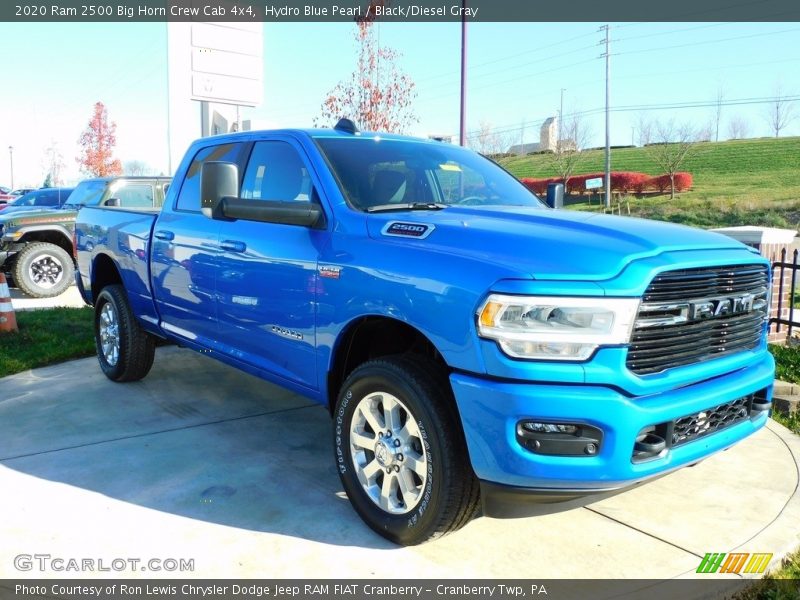 Hydro Blue Pearl / Black/Diesel Gray 2020 Ram 2500 Big Horn Crew Cab 4x4