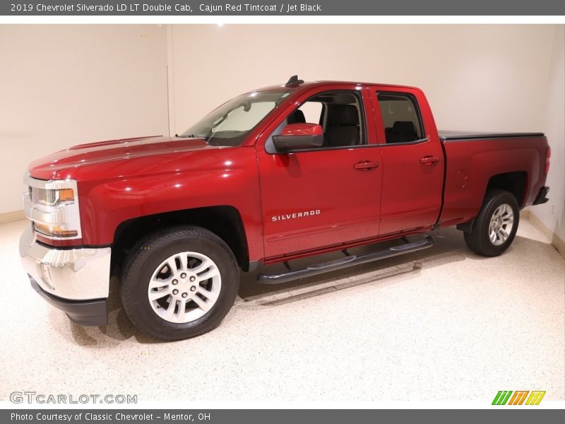 Cajun Red Tintcoat / Jet Black 2019 Chevrolet Silverado LD LT Double Cab