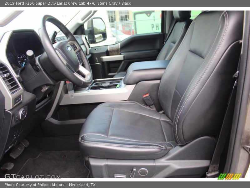 Stone Gray / Black 2019 Ford F250 Super Duty Lariat Crew Cab 4x4