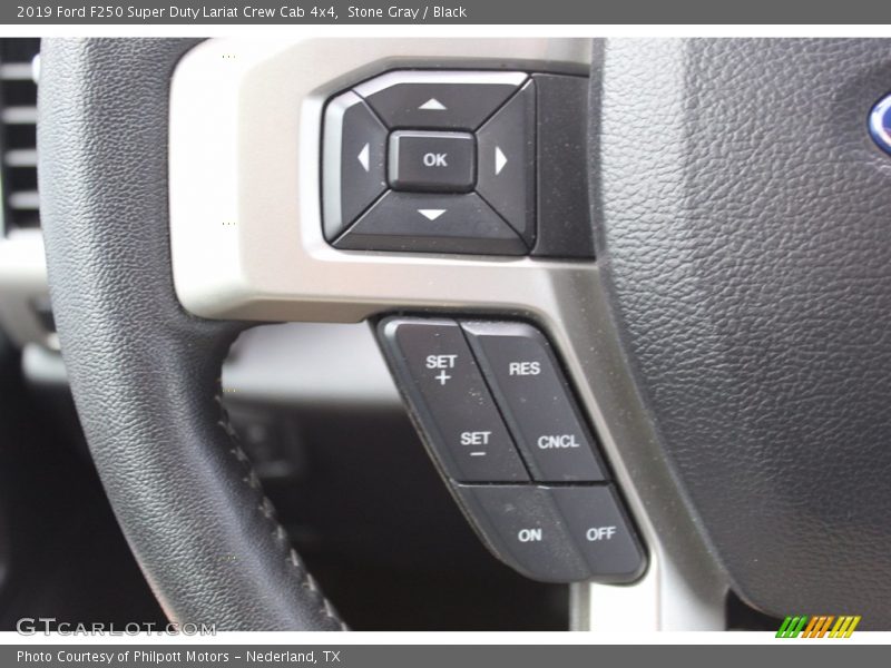 Stone Gray / Black 2019 Ford F250 Super Duty Lariat Crew Cab 4x4
