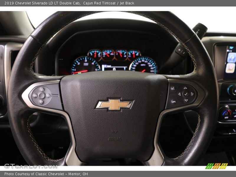 Cajun Red Tintcoat / Jet Black 2019 Chevrolet Silverado LD LT Double Cab