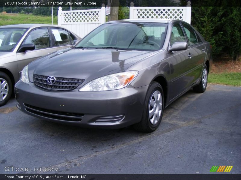 Phantom Gray Pearl / Stone 2003 Toyota Camry LE