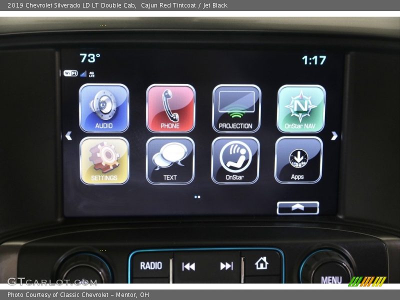 Cajun Red Tintcoat / Jet Black 2019 Chevrolet Silverado LD LT Double Cab