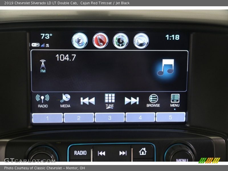 Cajun Red Tintcoat / Jet Black 2019 Chevrolet Silverado LD LT Double Cab