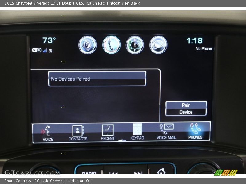 Cajun Red Tintcoat / Jet Black 2019 Chevrolet Silverado LD LT Double Cab