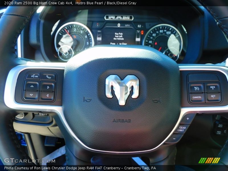 Hydro Blue Pearl / Black/Diesel Gray 2020 Ram 2500 Big Horn Crew Cab 4x4