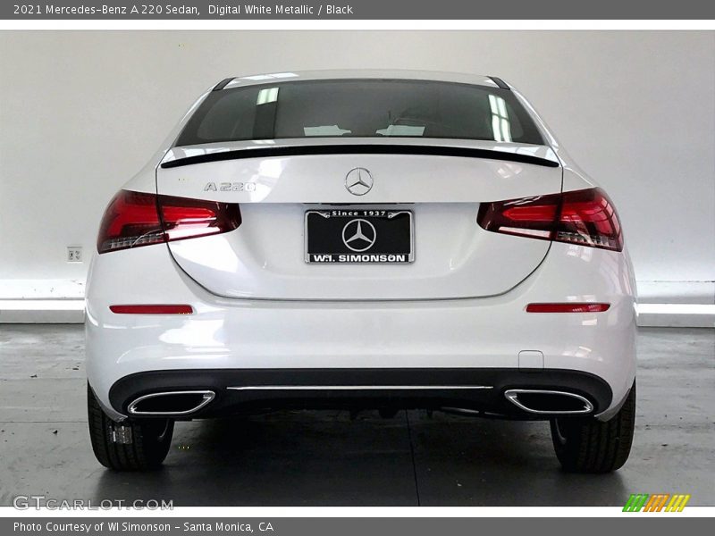 Digital White Metallic / Black 2021 Mercedes-Benz A 220 Sedan