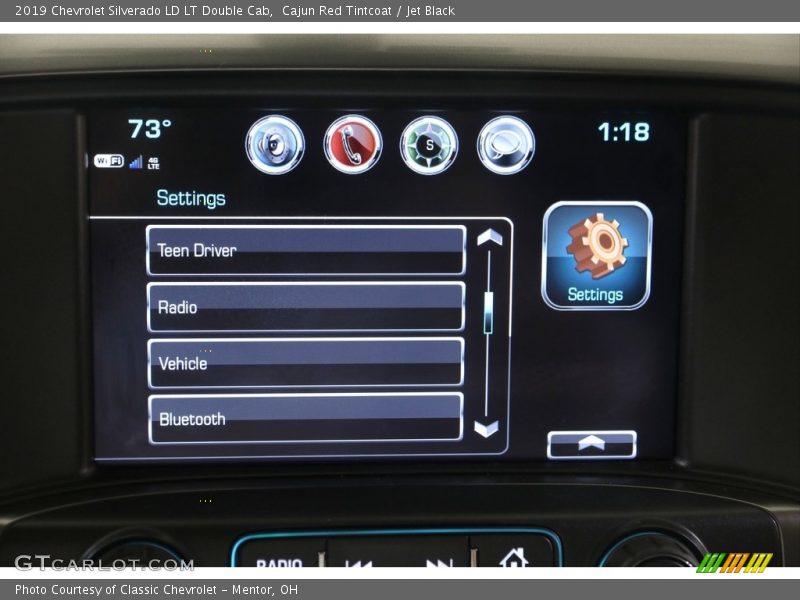 Cajun Red Tintcoat / Jet Black 2019 Chevrolet Silverado LD LT Double Cab