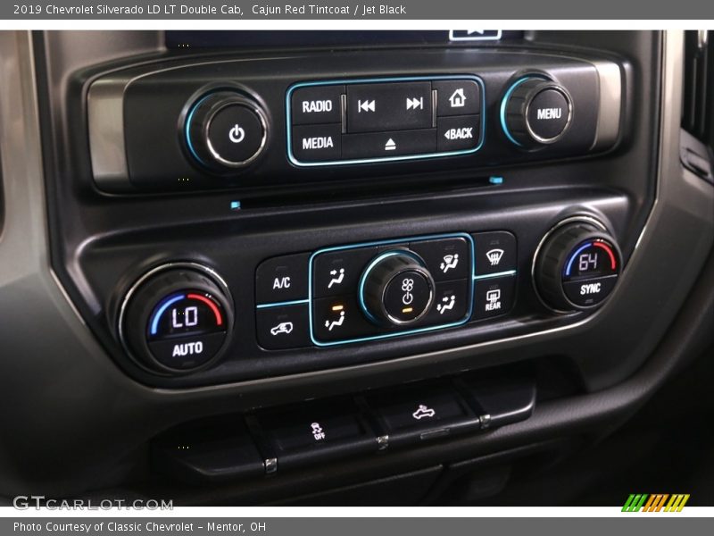 Cajun Red Tintcoat / Jet Black 2019 Chevrolet Silverado LD LT Double Cab