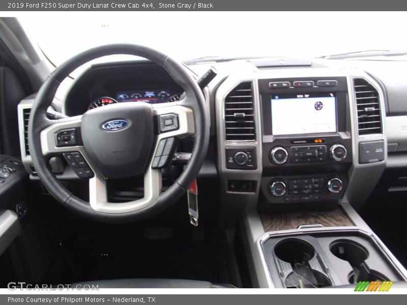 Stone Gray / Black 2019 Ford F250 Super Duty Lariat Crew Cab 4x4