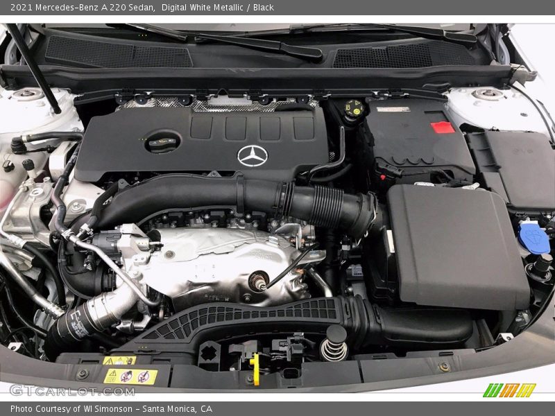 Digital White Metallic / Black 2021 Mercedes-Benz A 220 Sedan