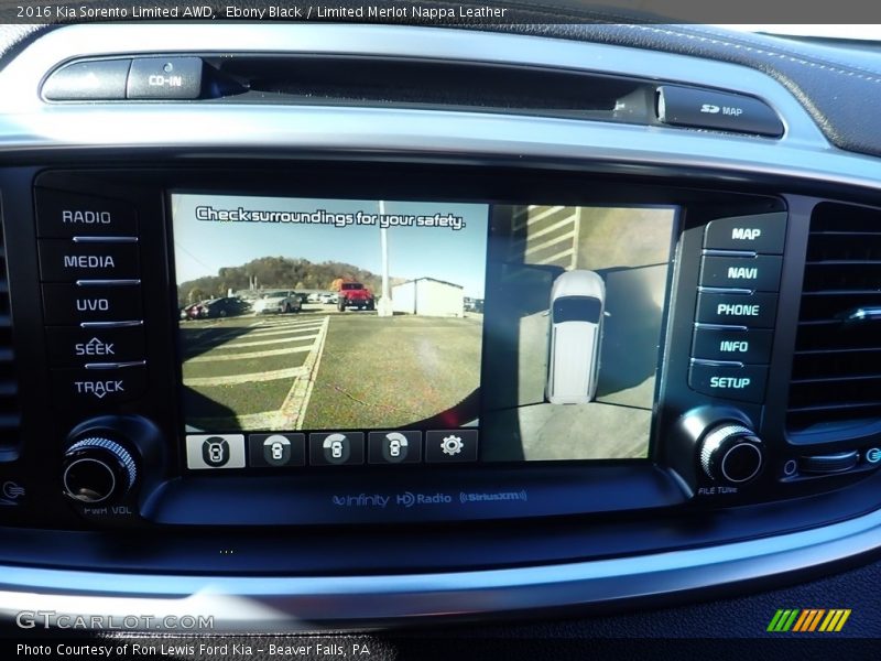 Ebony Black / Limited Merlot Nappa Leather 2016 Kia Sorento Limited AWD