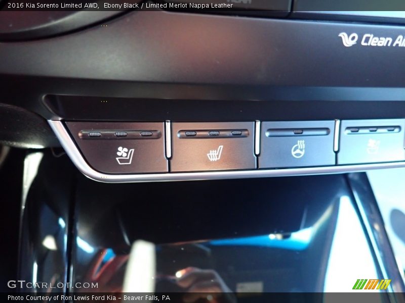 Ebony Black / Limited Merlot Nappa Leather 2016 Kia Sorento Limited AWD