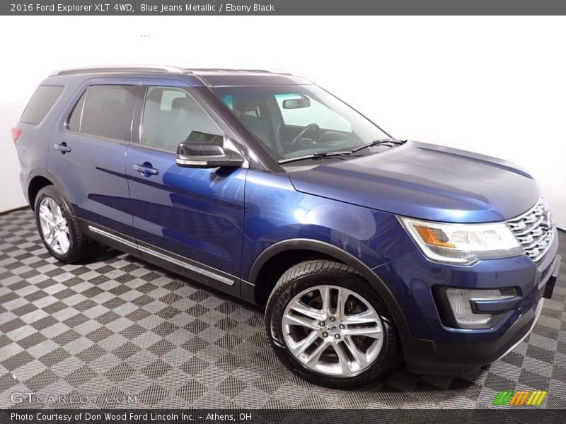 Blue Jeans Metallic / Ebony Black 2016 Ford Explorer XLT 4WD