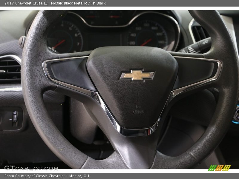 Mosaic Black Metallic / Jet Black 2017 Chevrolet Cruze LS