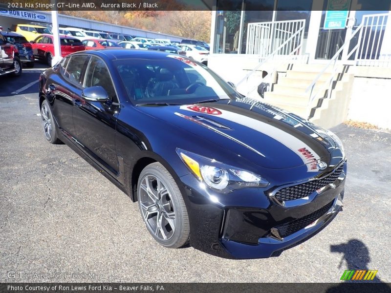 Aurora Black / Black 2021 Kia Stinger GT-Line AWD