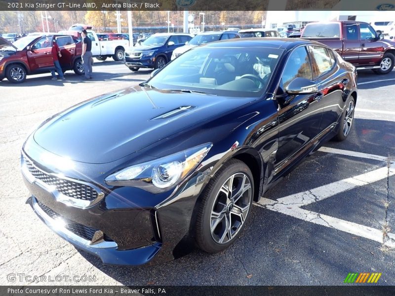 Aurora Black / Black 2021 Kia Stinger GT-Line AWD