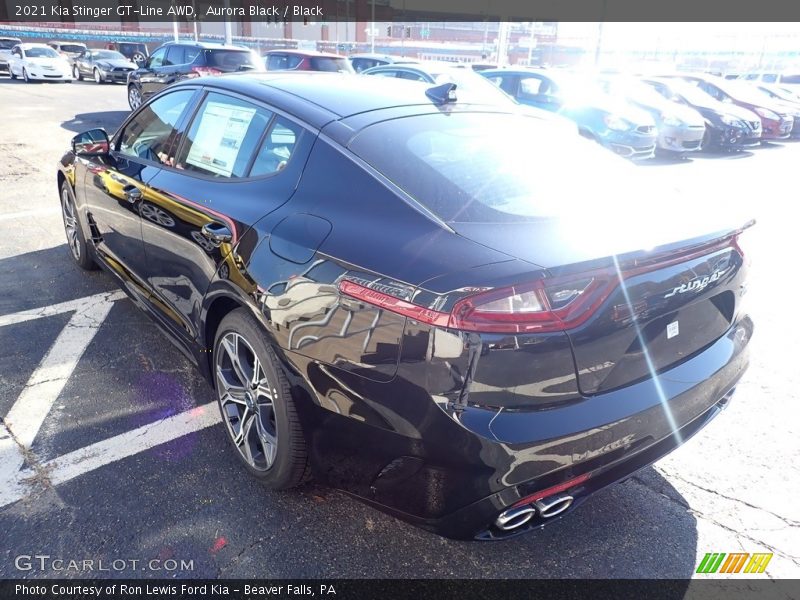 Aurora Black / Black 2021 Kia Stinger GT-Line AWD