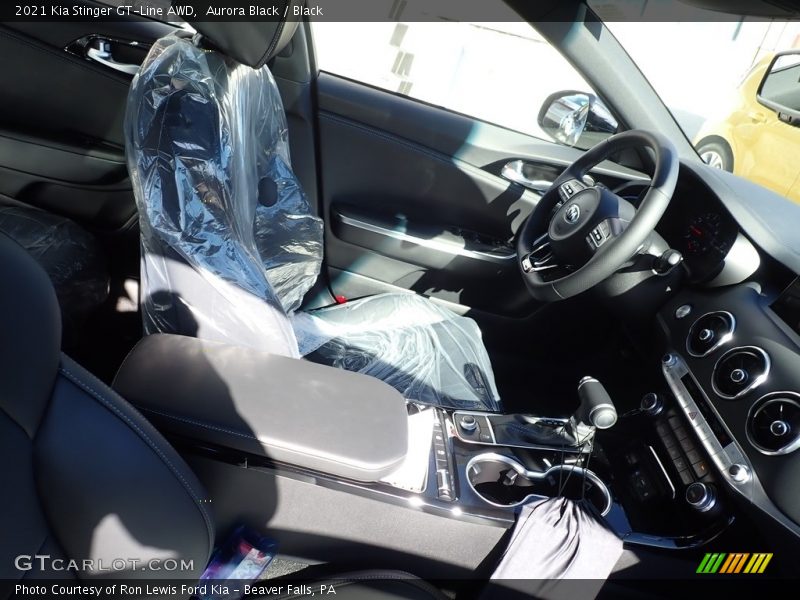 Aurora Black / Black 2021 Kia Stinger GT-Line AWD