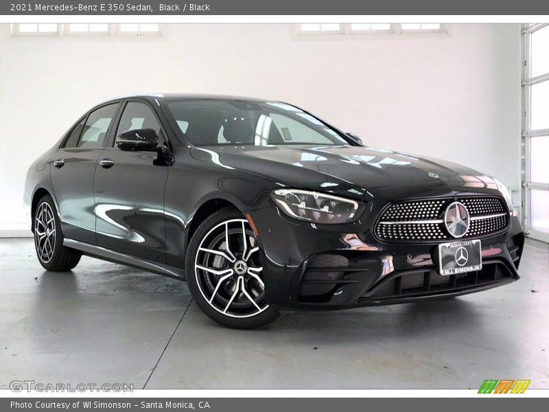 Black / Black 2021 Mercedes-Benz E 350 Sedan