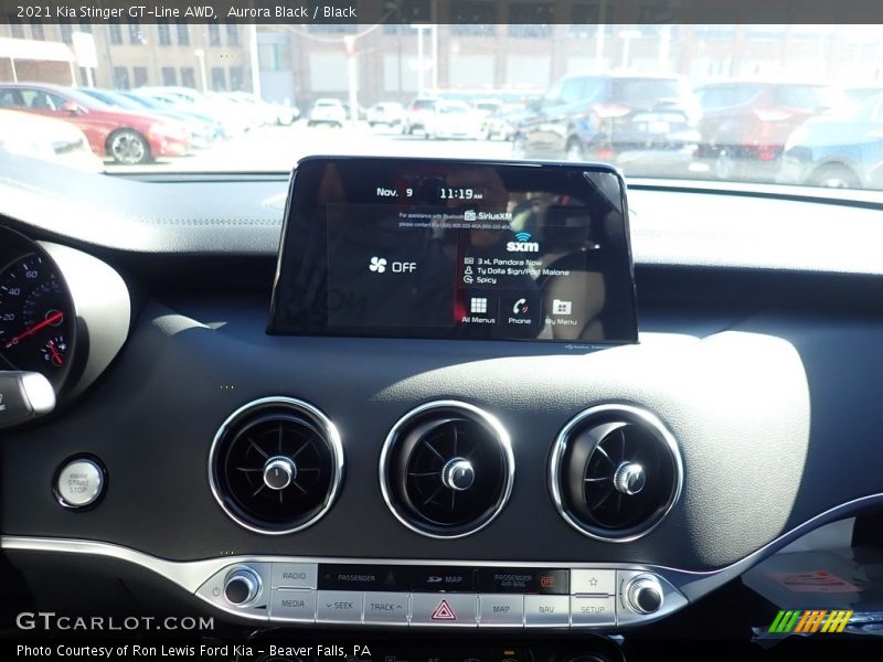 Aurora Black / Black 2021 Kia Stinger GT-Line AWD